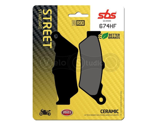 Тормозные колодки SBS 674HF Standard Brake Pads, Ceramic