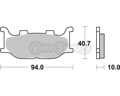 Тормозные колодки SBS 691HF Standard Brake Pads, Ceramic
