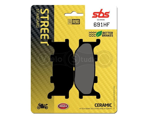 Тормозные колодки SBS 691HF Standard Brake Pads, Ceramic