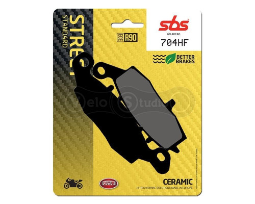 Колодки гальмівні SBS 704HF Standard Brake Pads, Ceramic