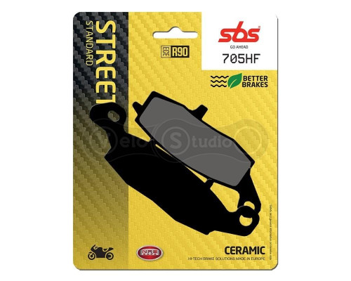 Колодки гальмівні SBS 705HF Standard Brake Pads, Ceramic