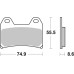 Колодки гальмівні SBS 706HF Standard Brake Pads, Ceramic