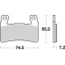 Тормозные колодки SBS 734HF Standard Brake Pads, Ceramic