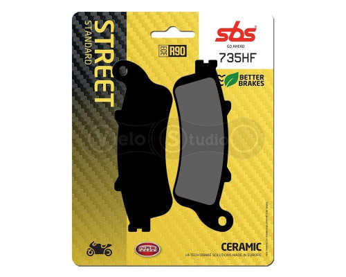 Колодки гальмівні SBS 735HF Standard Brake Pads, Ceramic