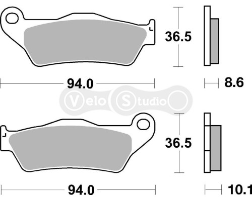 Колодки гальмівні SBS 742HF Standard Brake Pads, Ceramic