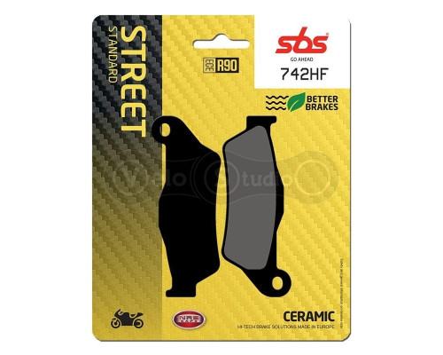 Колодки гальмівні SBS 742HF Standard Brake Pads, Ceramic