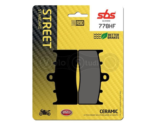 Колодки гальмівні SBS 778HF Standard Brake Pads, Ceramic