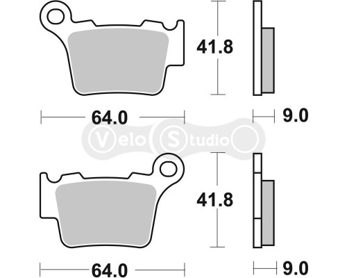 Тормозные колодки SBS 791HF Standard Brake Pads, Ceramic
