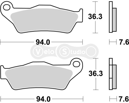 Тормозные колодки SBS 671LS Performance Rear Brake Pads, Sinter