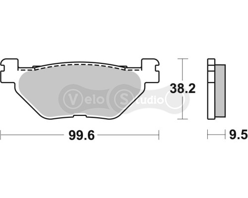 Тормозные колодки SBS 769LS Performance Rear Brake Pads, Sinter