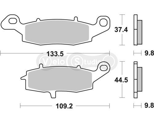 Тормозные колодки SBS 920LS Performance Rear Brake Pads, Sinter