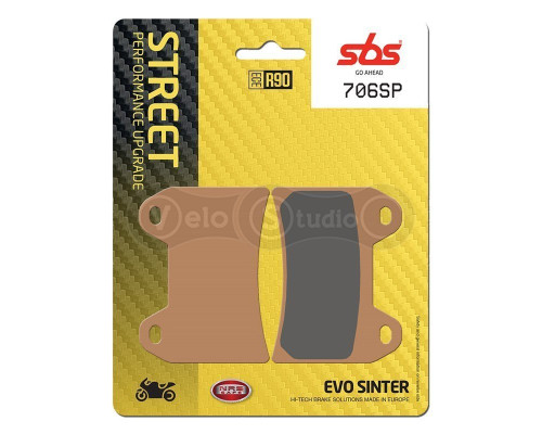 Тормозные колодки SBS 706SP Upgrade Front Brake Pads, EVO Sinter