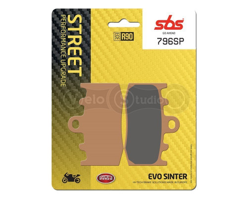 Колодки гальмівні SBS 796SP Upgrade Front Brake Pads, EVO Sinter
