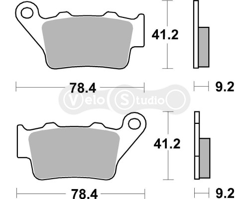 Колодки гальмівні SBS 675CS Comp Brake Pads, Carbon