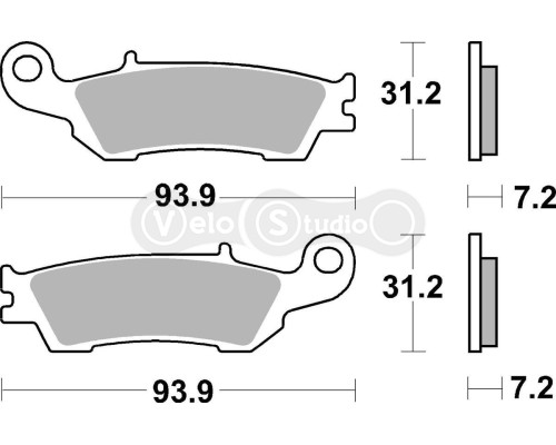 Тормозные колодки SBS 840SI Sport Brake Pads, Sinter/Carbon