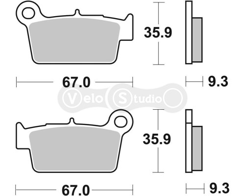 Тормозные колодки SBS 790RSI Racing Brake Pads, EVO Sinter/Sinter