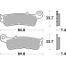 Колодки гальмові SBS 965RSI Racing Brake Pads, EVO Sinter/Sinter