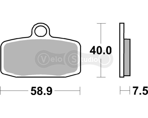 Колодки гальмівні Renthal RC-1 BP-117 Works Brake Pads, Sintered