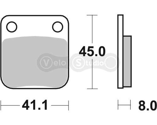 Тормозные колодки Renthal RC-1 BP-115 Works Brake Pads, Sintered