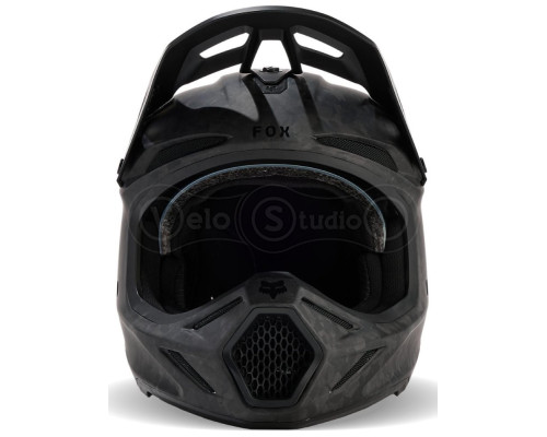 Шлем FOX V3 RS CARBON SOLID HELMET [Matte Black], M (57-58 см)
