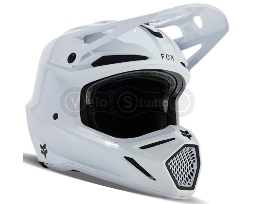 Шлем FOX V3 RS CARBON SOLID HELMET [White], M (57-58 см)