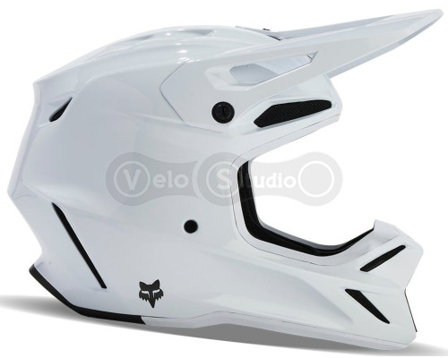Шлем FOX V3 RS CARBON SOLID HELMET [White], M (57-58 см)