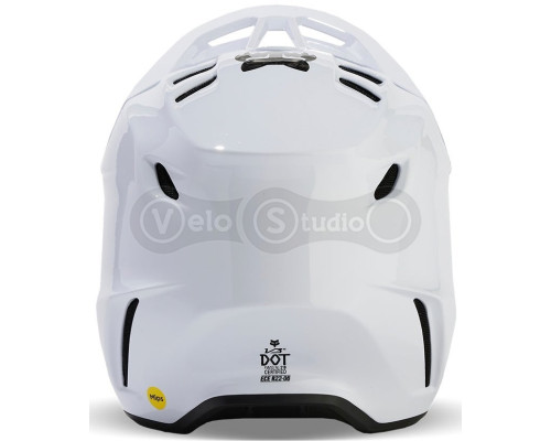Шлем FOX V3 RS CARBON SOLID HELMET [White], M (57-58 см)