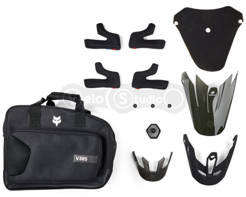 Шлем FOX V3 RS CARBON SOLID HELMET [White], M (57-58 см)