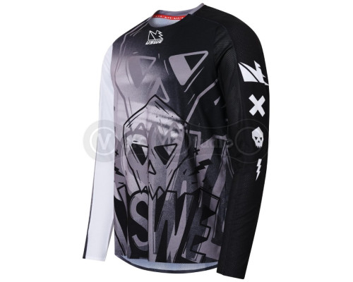 Мотоджерсі USWE Kalk Off-Road Jersey - Cartoon [Black], M