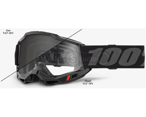 Маска 100% ACCURI 2 OTG/UTV/ATV DESERT Goggle Black - Photochromic Lens