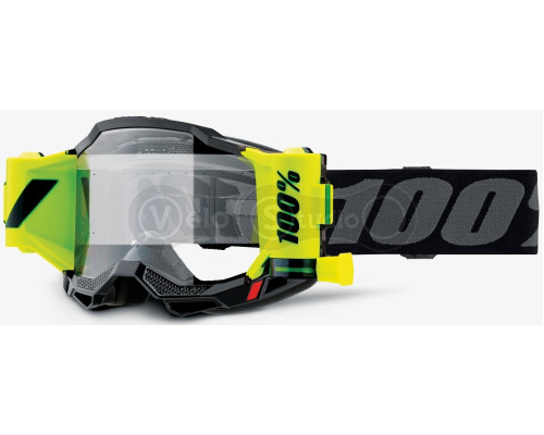 Маска 100% ACCURI 2 FORECAST Goggle Black - Clear Lens, Roll-Off