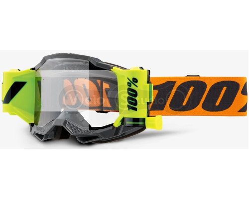 Маска 100% ACCURI 2 FORECAST Goggle Orange - Clear Lens, Roll-Off