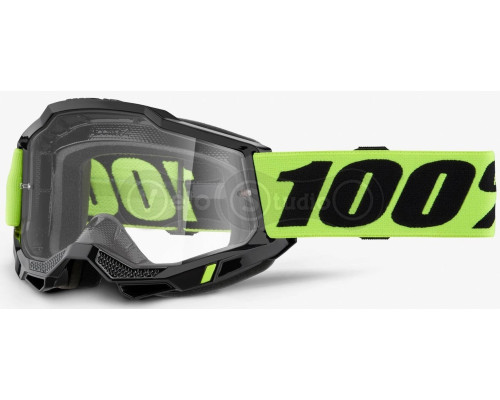 Маска 100% ACCURI 2 Goggle Neon Yellow - Clear Lens
