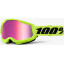 Маска 100% STRATA 2 Goggle Neon Yellow - Mirror Pink Lens