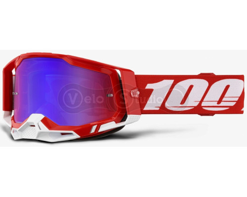 Маска 100% RACECRAFT 2 Goggle Red - Mirror Red Lens