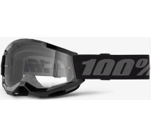 Детская маска 100% STRATA 2 Youth Goggle Black - Clear Lens