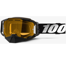 Маска 100% ARMEGA Snowmobile Goggle [Black], Yellow Lens
