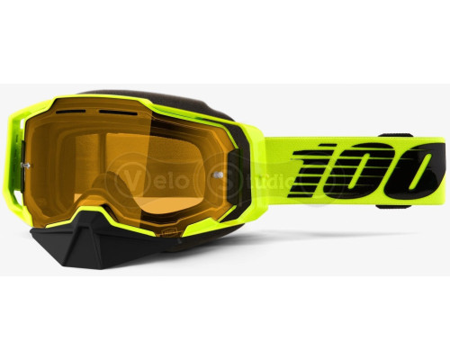 Маска 100% ARMEGA SNOWMOBILE Goggle Nuclear Citrus - Yellow Lens