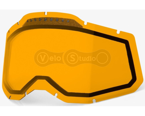 Линза 100% RC2/AC2/ST2 Dual Vented Lens - Persimmon, Dual Colored Lens