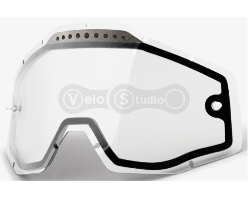Линза для маски 100% RC/AC/ST Dual Vented Lens [Clear], Dual Clear Lens