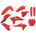 Пластик Polisport MX kit - Gas Gas (21-) [Red], GasGas