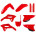Пластик Polisport ENDURO kit - Honda (21-) [Red], Honda