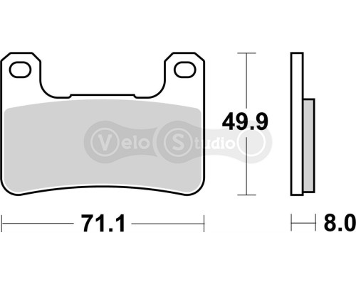 Тормозные колодки SBS 806HS Performance Front Brake Pads, Sinter