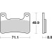 Тормозные колодки SBS 806HS Performance Front Brake Pads, Sinter