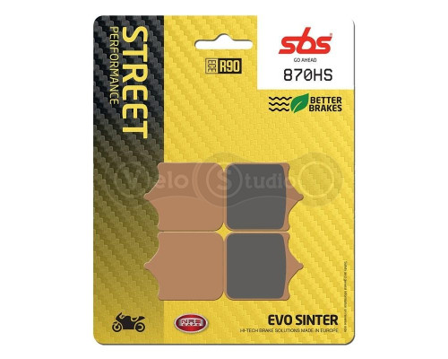 Тормозные колодки SBS 870HS Performance Front Brake Pads, EVO Sinter