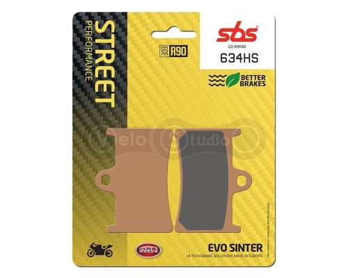 Тормозные колодки SBS 634HS Performance Front Brake Pads, EVO Sinter