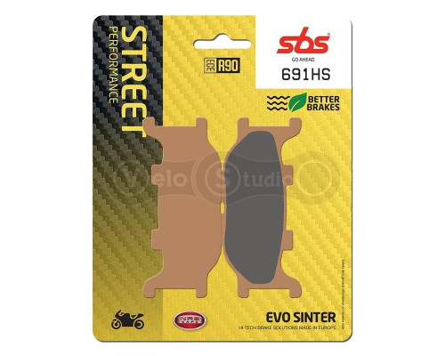 Тормозные колодки SBS 691HS Performance Front Brake Pads, Sinter