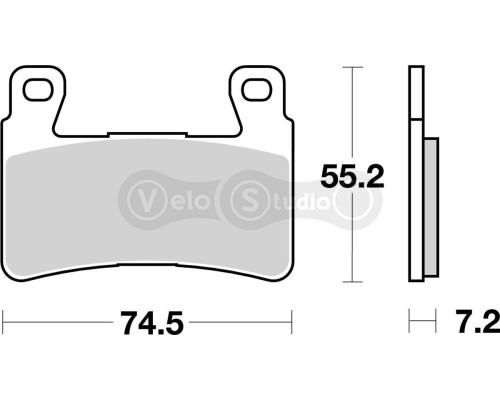 Тормозные колодки SBS 734HS Performance Front Brake Pads, Sinter