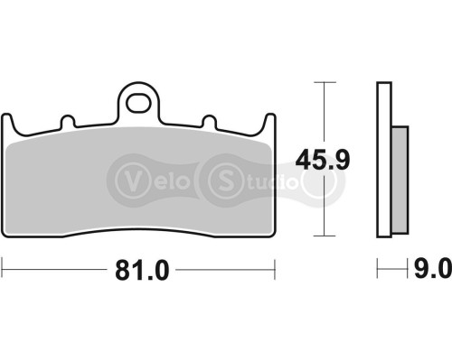 Тормозные колодки SBS 778HS Performance Front Brake Pads, Sinter