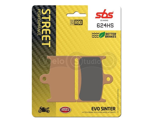 Колодки гальмові SBS 624HS Performance Front Brake Pads, EVO Sinter